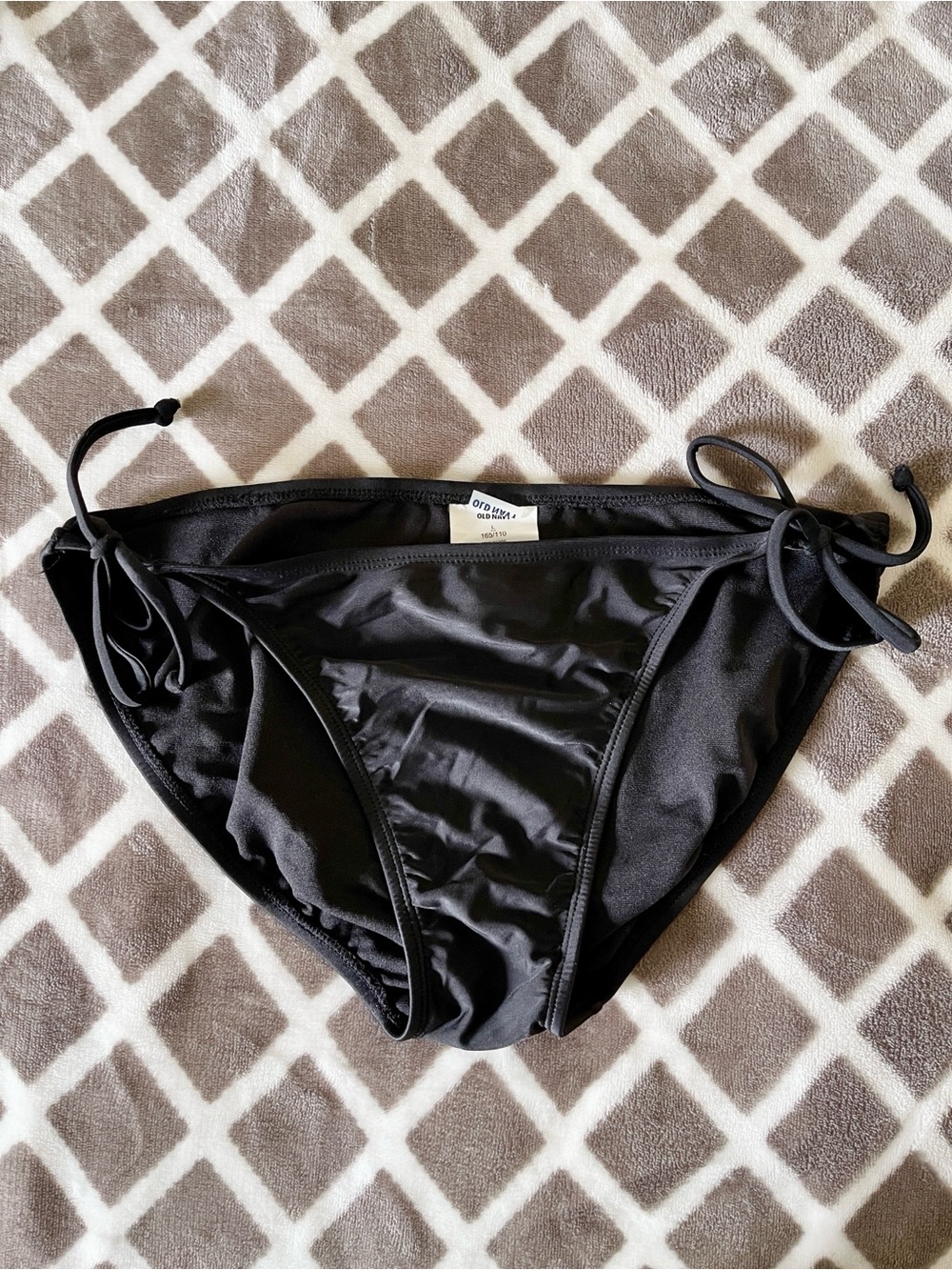 Old Navy Black Swim Tie-Side Bikini Bottoms